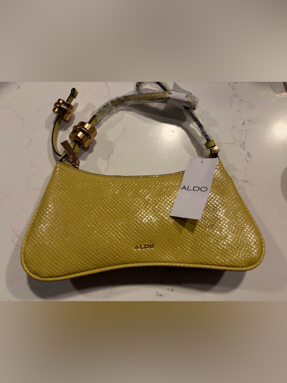 New ALDO Amelliee Yellow shoulder bag
